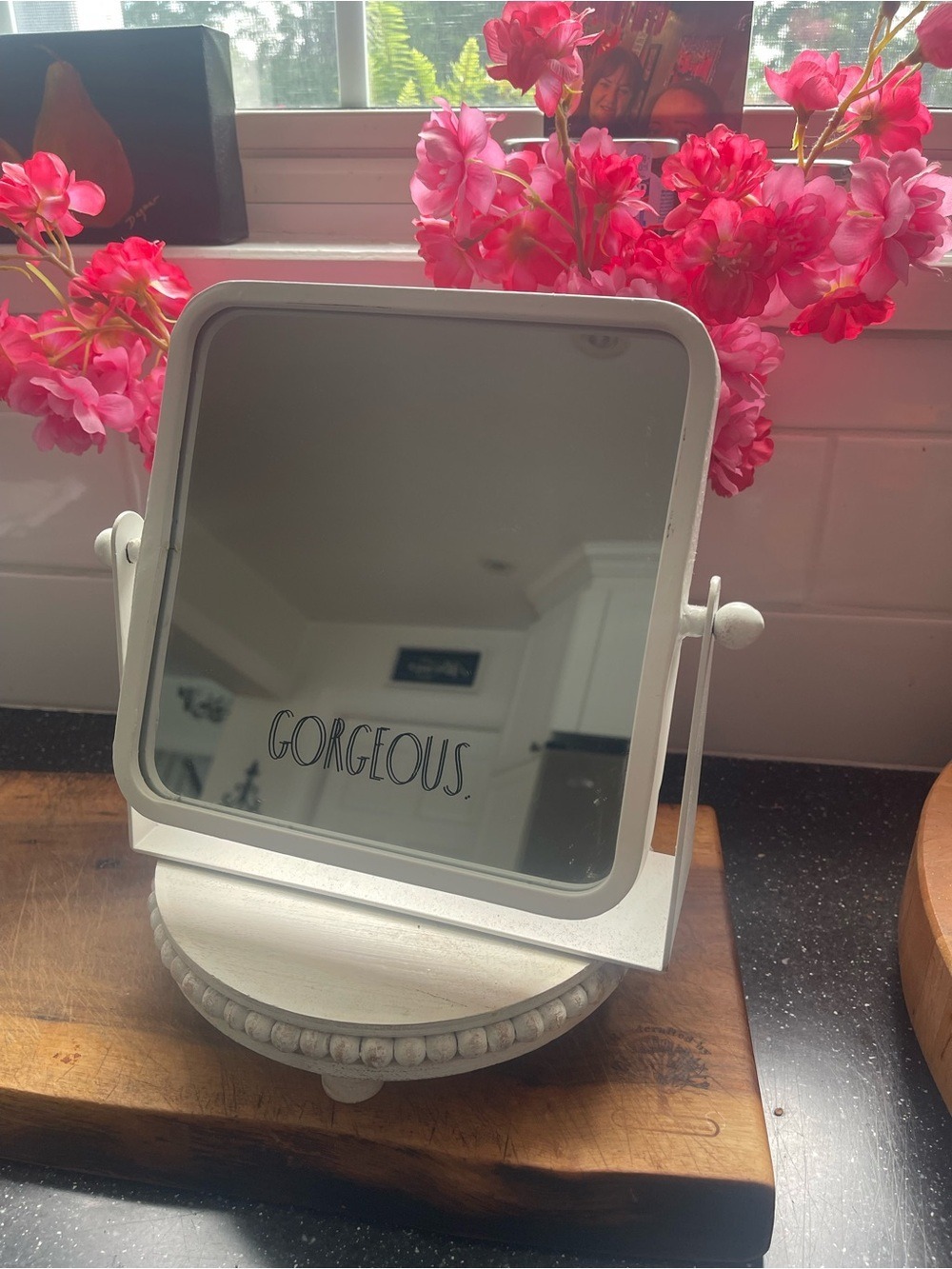 Rae Dunn Gorgeous White Vanity Mirror